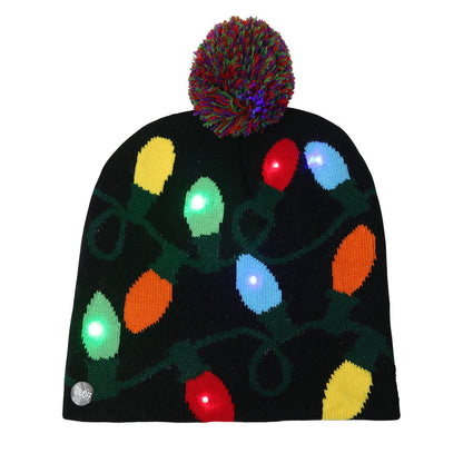 Christmas Hat LED Knitted Hat With Lights