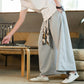 Crane Ribbon Harlan Pants: Elegant Chinese Style Wear