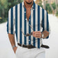 New Long Sleeve Button Lapel Men&