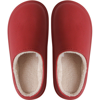 FREE SHIP Unisex Platform Waterproof Cotton Slippers