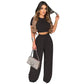 Chic Comfort: USA-Only Crop Top Set with Free Shipping