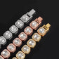 Bling Luxe 12MM Hip-Hop Tennis Chain Set