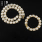 Bling Luxe 12MM Hip-Hop Tennis Chain Set