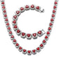 Bling Luxe 12MM Hip-Hop Tennis Chain Set