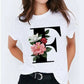 26 Letter Printed Women&