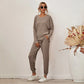 Chic Comfort: Cozy Solid Sleepwear Set