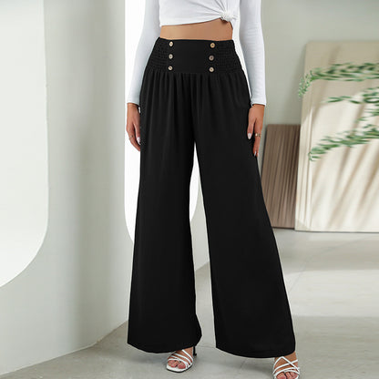 Elegance Wide-Leg High-Waist Trousers for Women