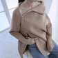 Zip-Turtleneck Loose Knit: Free Shipping, 7-12 Days