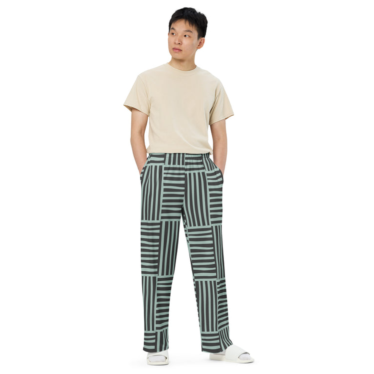 unisex wide-leg pants