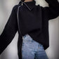 Zip-Turtleneck Loose Knit: Free Shipping, 7-12 Days