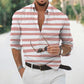 New Long Sleeve Button Lapel Men&