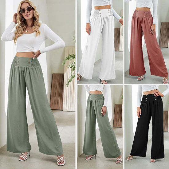 Elegance Wide-Leg High-Waist Trousers for Women