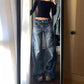 Retro Harajuku Hipster Jeans - Wide Leg Denim