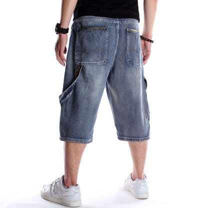 Multi-pocket Hip-hop Denim Shorts