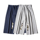 Crane Ribbon Harlan Pants: Elegant Chinese Style Wear