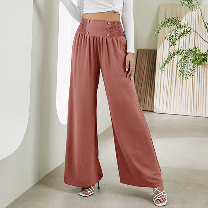 Elegance Wide-Leg High-Waist Trousers for Women