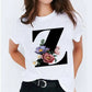 26 Letter Printed Women&