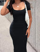 Casual Maxi Dresses: Sexy Bodycon Ankle-Length Dress