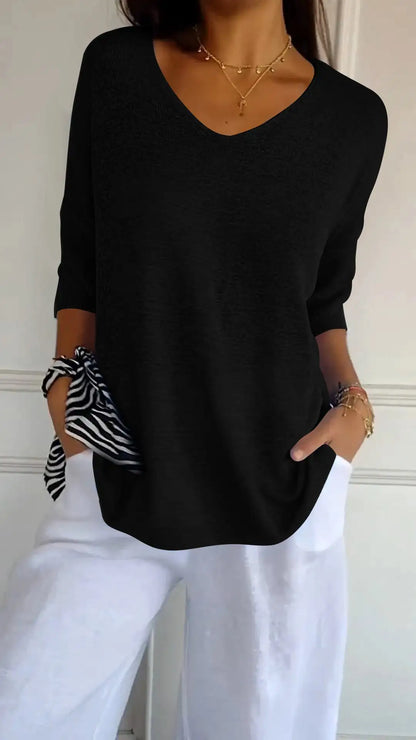 Trendy V-Neck Top