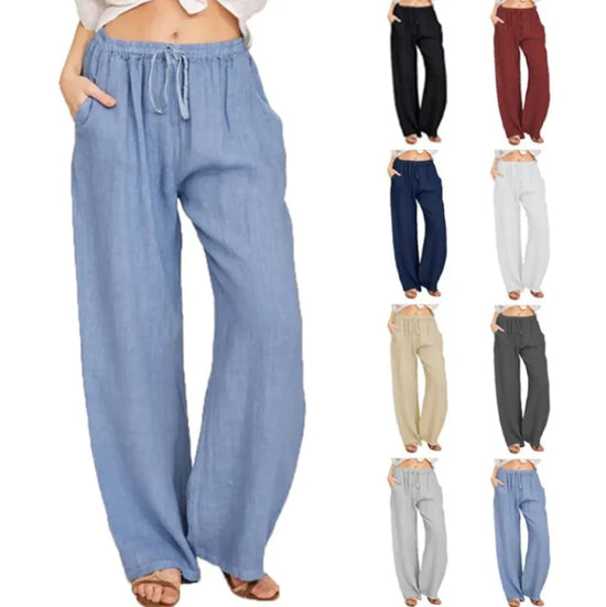 Product Name: Chill Vibe Cotton-Linen Pants