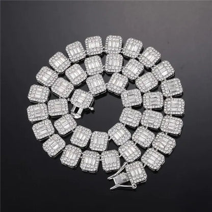 Bling Luxe 12MM Hip-Hop Tennis Chain Set