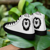 Women’s high top canvas shoes