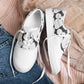 Women’s lace-up canvas shoes