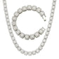 Bling Luxe 12MM Hip-Hop Tennis Chain Set